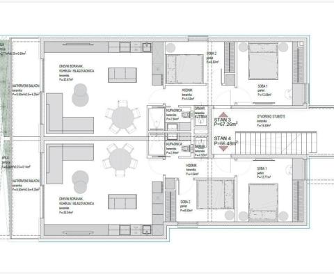 Nowy kompleks apartamentów w okolicy Trogiru, w bliskim sąsiedztwie morza - pic 28