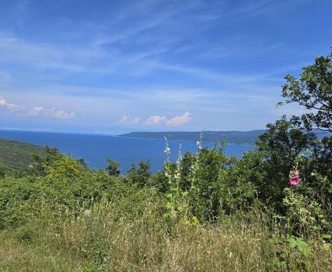 Building land with a beautiful view of the sea, ideal for building two villas in Rabac area - pic 5