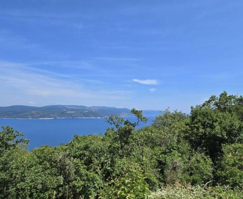 Building land with a beautiful view of the sea, ideal for building two villas in Rabac area - pic 12