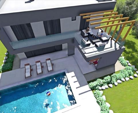 Villa with swimming pool under construction in Labin area - pic 2