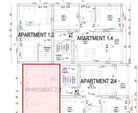 Two-story apartment with garden and parking in Mali Losinj, 80m from the sea, for sale - pic 11