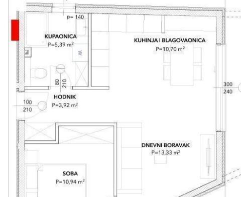 New one-bedroom apartment on Ciovo, Trogir, for sale - pic 11