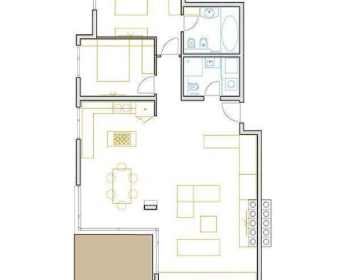 New larger apartment in the center of Opatija with a roof terrace and a panoramic view of the sea, garage, terrace, for sale - pic 26