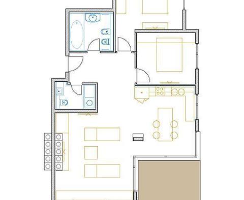 Neubau, Luxuswohnung im Zentrum von Opatija mit Dachterrasse und Panoramablick auf das Meer, Garage, Terrasse, zu verkaufen - foto 26