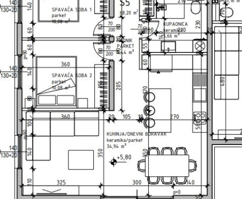 New two-bedroom apartment under construction on Ciovo, for sale - pic 3