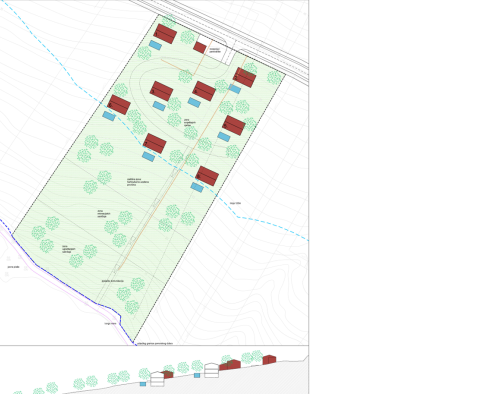 Grand terrain in Novi Vinodolski, 1st line to the sea, T1 zone, for sale - pic 3