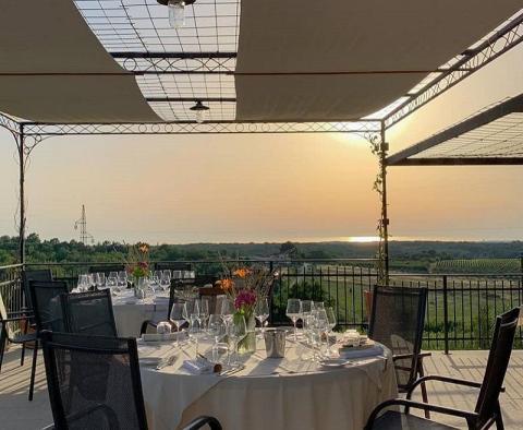 Moderní rodinný hotel s profesionální restaurací a panoramatickým výhledem v Buje, na prodej - pic 33