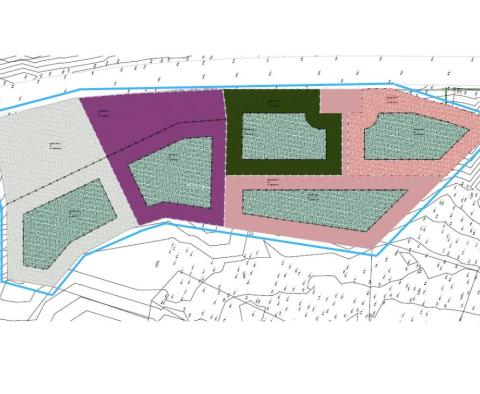 Land for the construction of 5 villas just 300m from the famous beach in Moscenicka Draga, panoramic sea view, for sale - pic 5