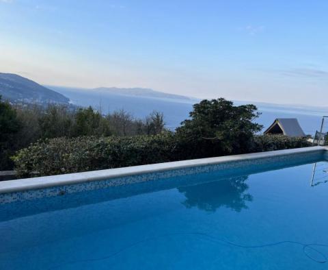 Wonderful villa with panoramic views and swimming pool in Poljane, Opatija 