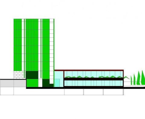 Stavební pozemek na předměstí Splitu Znjan, plocha je 1700 m2, s předběžným projektem pro 4* hotel - pic 5