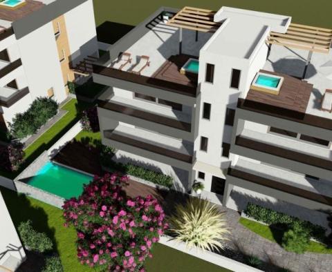 Luxus-Penthouse in einer neuen Residenz in Privlaka, Zadar, nur 70 Meter vom Meer entfernt 