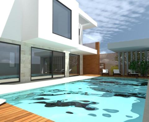 Modern villa with sea view in Zadar area only 200 meters from the beaches 