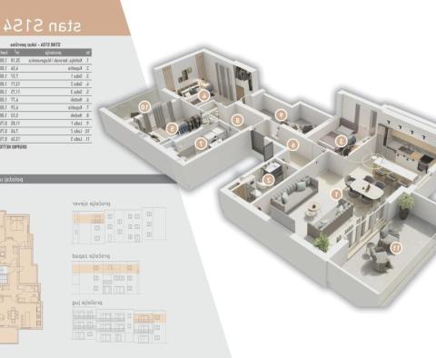 Nowo wybudowane apartamenty w Strozanac koło Splitu - zakończenie w październiku 2024 - pic 14