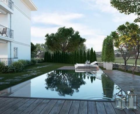 Большая квартира в новом доме с бассейном, гаражами и видом на море рядом с пляжем и Опатией (Ичичи) - фото 12