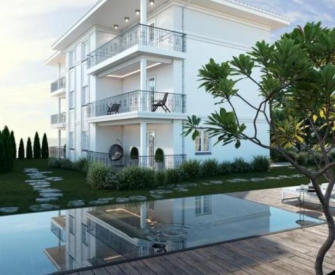 Большая квартира в новом доме с бассейном, гаражами и видом на море рядом с пляжем и Опатией (Ичичи) - фото 3