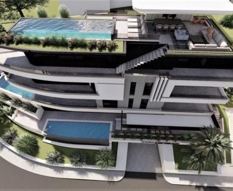 Působivý penthouse se soukromým bazénem v Opatiji 