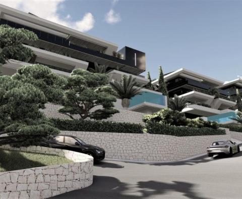 OPATIJA, ZENTRUM – größere Wohnung in einem exklusiven Neubau oberhalb des Zentrums von Opatija mit privatem Pool, Garage, Blick auf Kvarner - foto 10