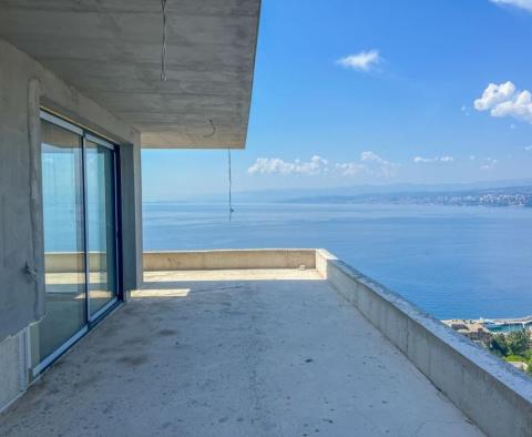 Unique penthouse with roof pool above the center of Opatija, garage, panoramic sea views - pic 3