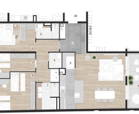 Luksusowy apartament typu smart home o powierzchni 130 mkw. w centrum Puli - pic 36