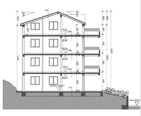 Apartmán v novém komplexu v Povile, Novi Vinodolski, 1. linie k moři - pic 7