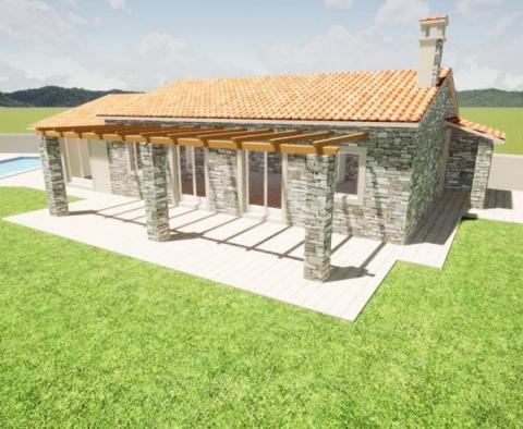 Maison individuelle en pierre modernisée dans la région d'Umag 