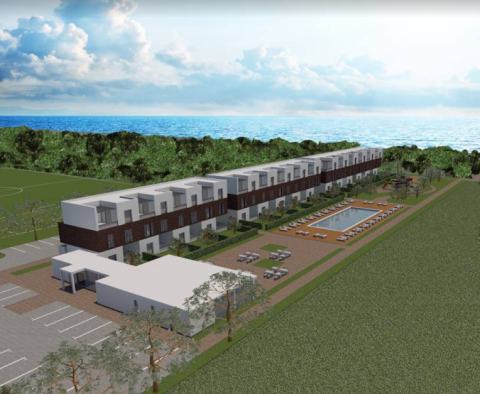 Unique urbanized land plot in Umag area 60 meters from the sea 