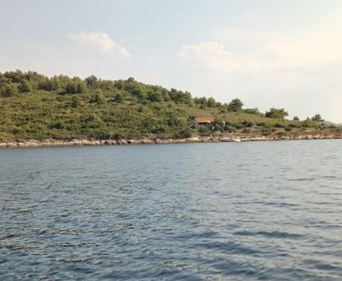 Większa część zielonej wyspy w pięknym archipelagu Kornati 