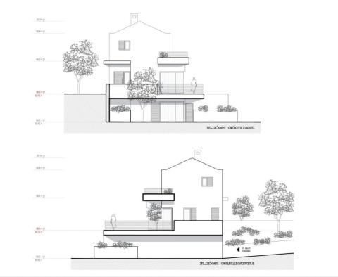 Modern villa with pool under construction on the island of Pag in JAKIŠNICA  - pic 17