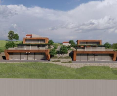 Projekt výstavby 4 vil s bazénem v oblasti Motovun - pic 3