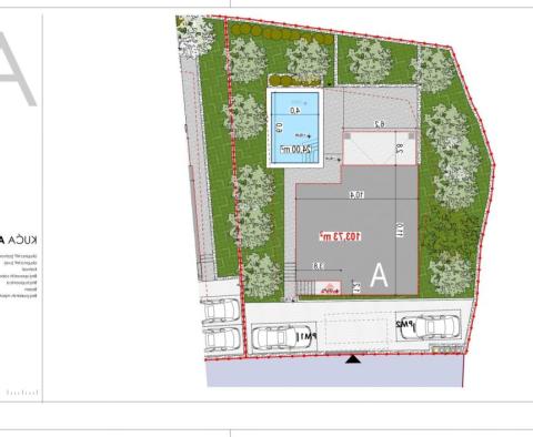 Building plot of 3946m2 on Krk island, with project of 7 villas with pools, valid building permit! - pic 21