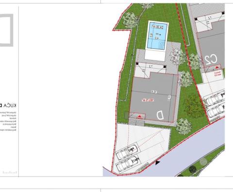 Building plot of 3946m2 on Krk island, with project of 7 villas with pools, valid building permit! - pic 37