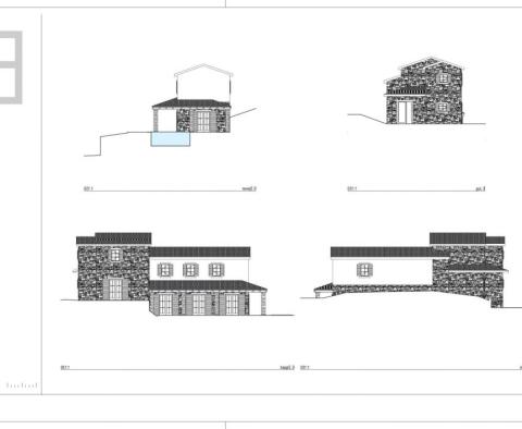 Baugrundstück von 3946 m2 auf der Insel Krk, mit Projekt für 7 Villen mit Pools, gültige Baugenehmigung! - foto 40