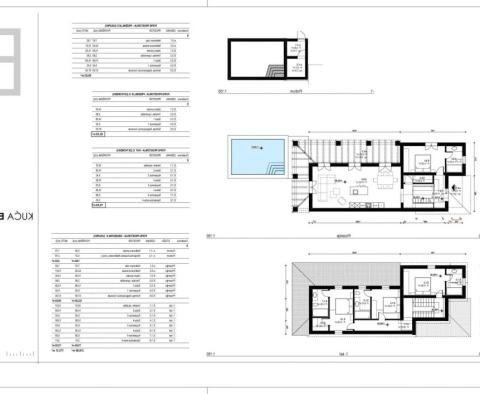 Baugrundstück von 3946 m2 auf der Insel Krk, mit Projekt für 7 Villen mit Pools, gültige Baugenehmigung! - foto 43