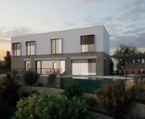 Grundstück in Linardici auf der Insel Krk – Toplage mit Baugenehmigung für moderne Villa - foto 2