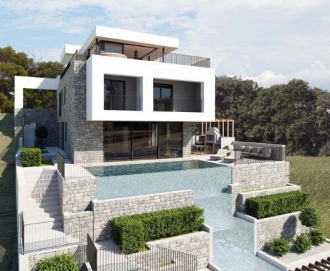 Luxurious modern villa 300m2 with swimming pool and sea view in Opatija 