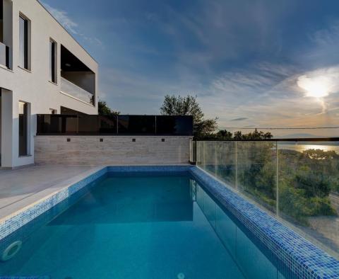 Villa avec piscine et vue panoramique sur la mer à Crikvenica 
