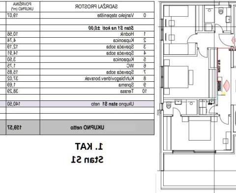 Przestronne nowe mieszkanie z ogrodem w Kastela - pic 11