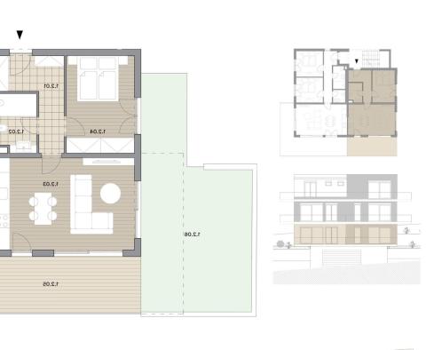 Nový luxusní komplex apartmánů v Ražanji, 50m od moře - pic 12