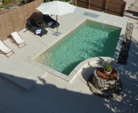 Charming stone villa with pool on the first row to the sea in Zadar area - pic 24