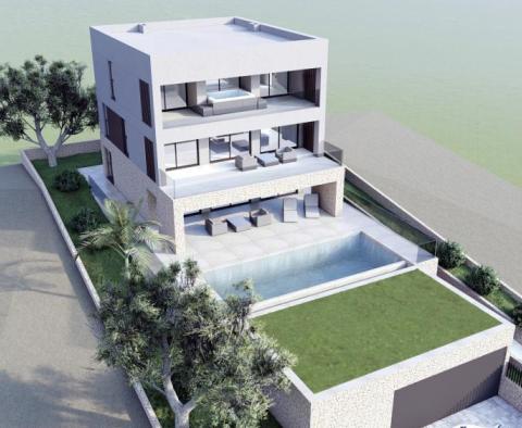 Modern villa tengerre néző kilátással Zadar közelében, távoli kilátással a tengerre - pic 5