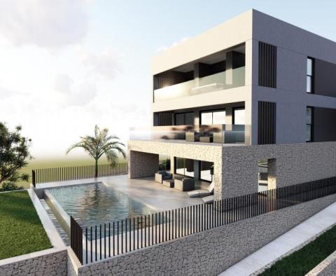 Modern villa with sea views near Zadar with distant sea views - pic 10