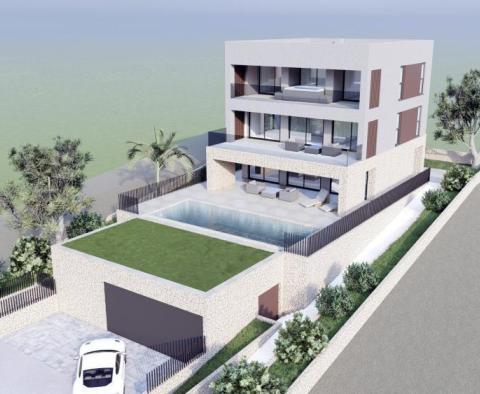 Modern villa tengerre néző kilátással Zadar közelében, távoli kilátással a tengerre - pic 11