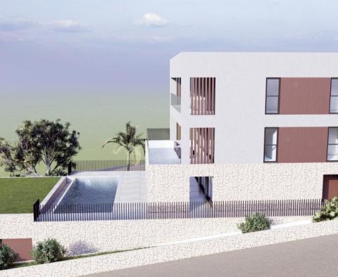 Modern villa tengerre néző kilátással Zadar közelében, távoli kilátással a tengerre - pic 13