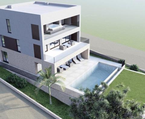 Modern villa tengerre néző kilátással Zadar közelében, távoli kilátással a tengerre - pic 14