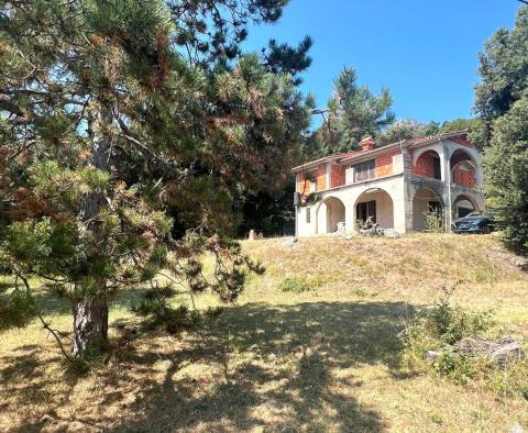 House in Labin area on a large terrain, with sea views 