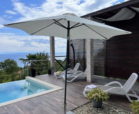 Modern villa near the sea and Opatija in Lovran, panoramic sea view - pic 6