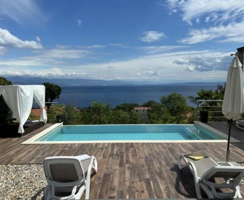 Modern villa near the sea and Opatija in Lovran, panoramic sea view - pic 33