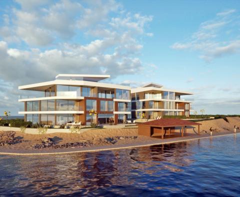 Luxury new apartment in the first row to the sea in Privlaka 