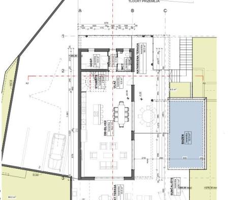 Prodej pozemku s projektem luxusní vily s bazénem a platným povolením - pic 5