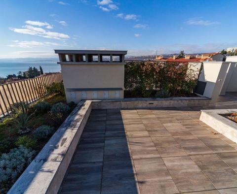 Luxury new apartment in the center of Opatija with a roof terrace and a panoramic view of the sea, garage, terrace, for sale - pic 22